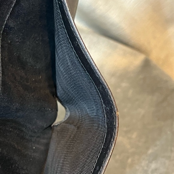 #4743. Prada Men's Safianno Leather Bifold Gunmetal Wallet - Picture 12 of 12